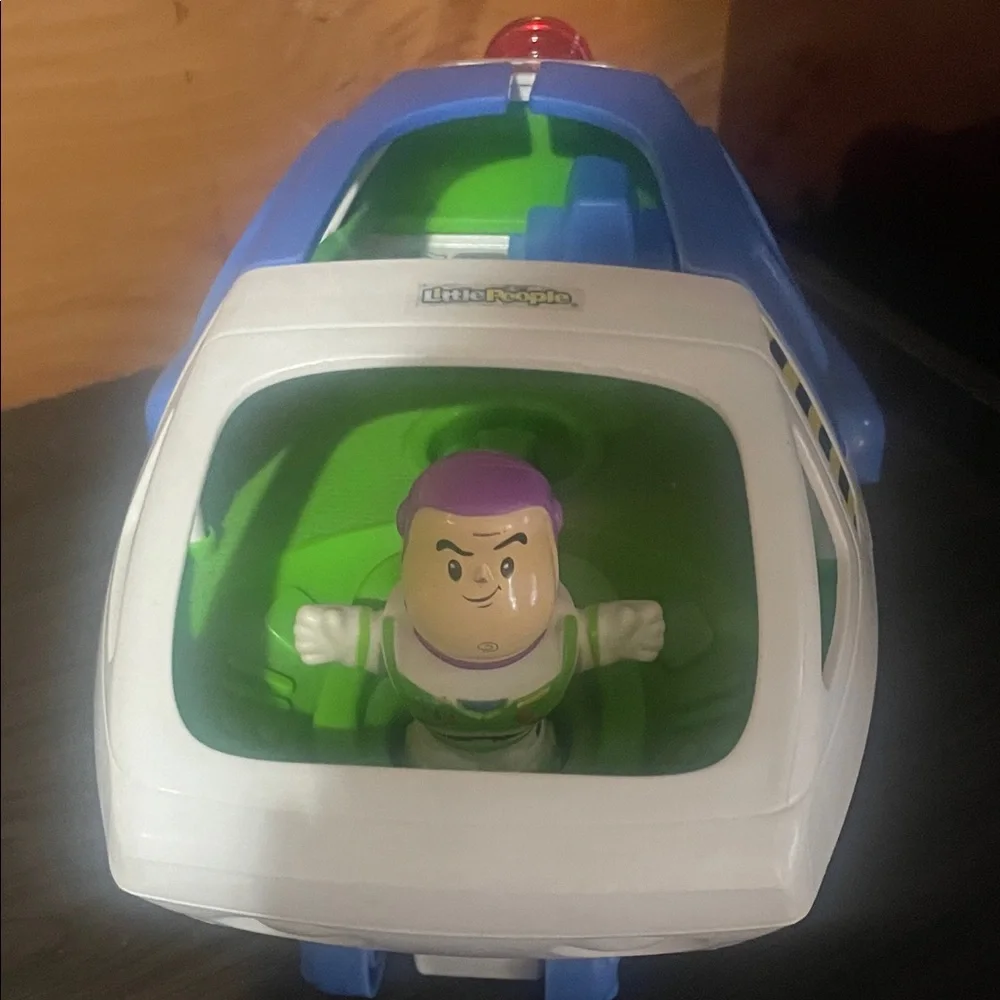 Buzz Lightyear Space Adventure Toy Vehicle with Blue and White Design - Picture 2 of 4